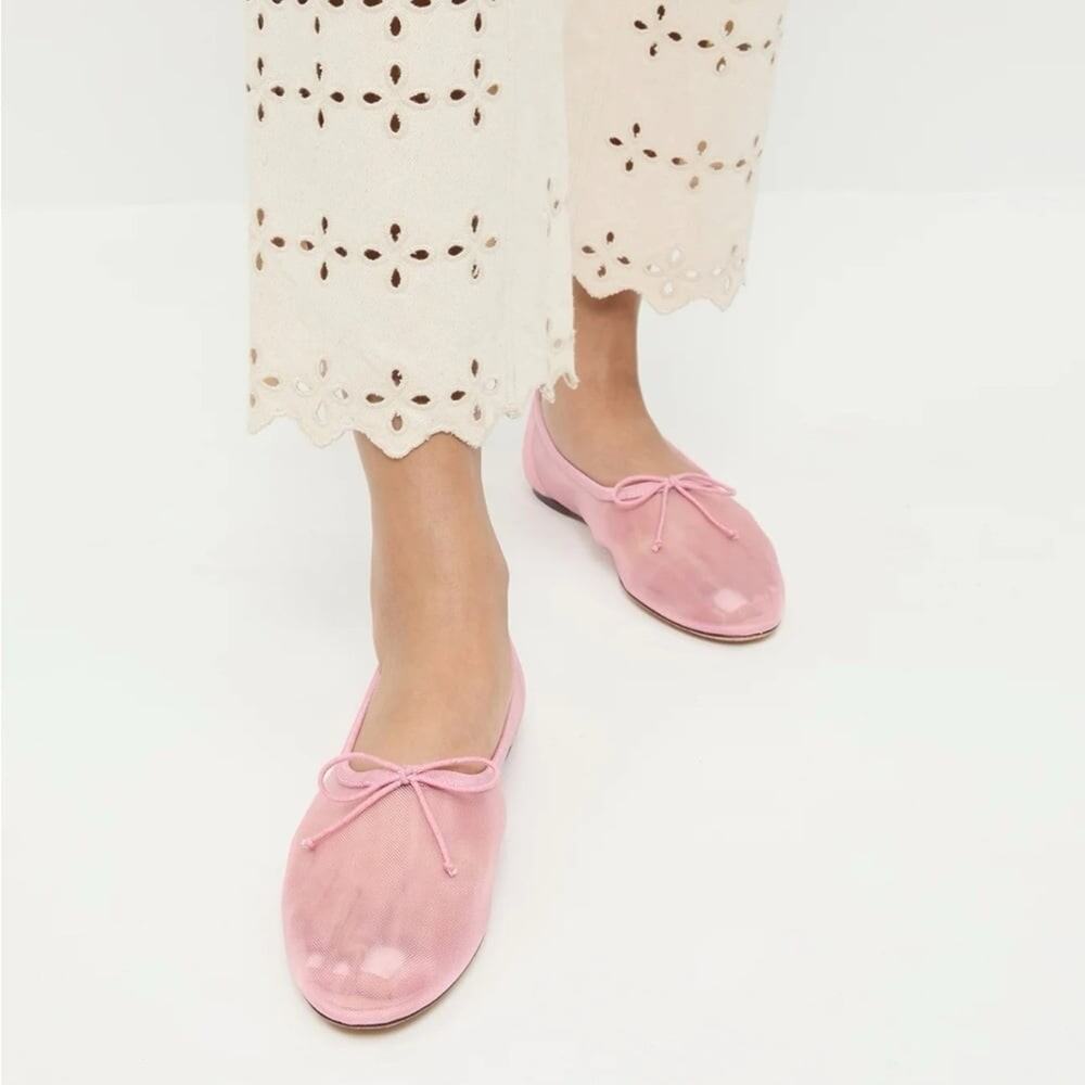 Loeffler Randall Women's Landon Ballet Flats Pink - 10 - Picture 1 of 5